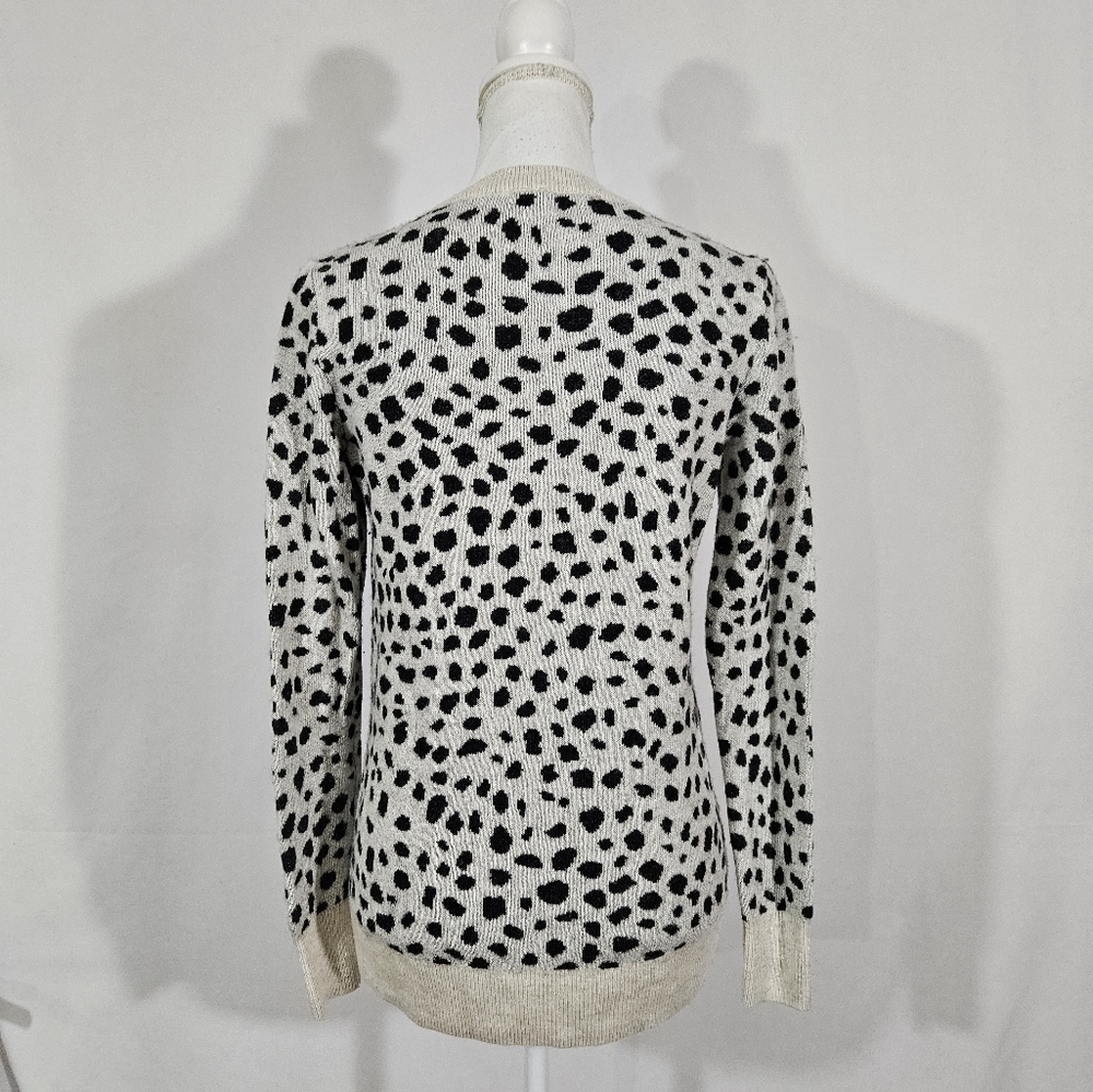 Loft wool blend animal print sweater women's size small - Picture 2 of 8